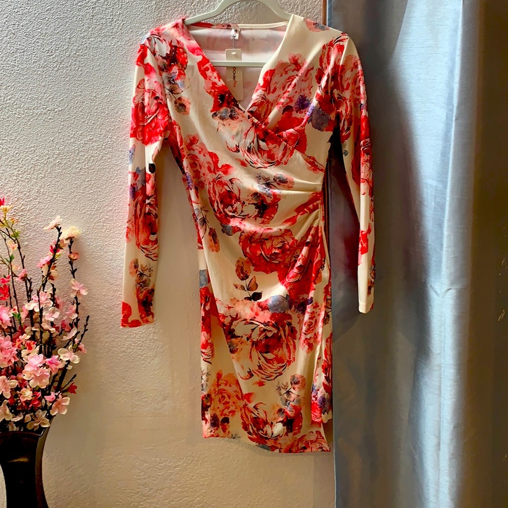 OC Order Plus floral dress